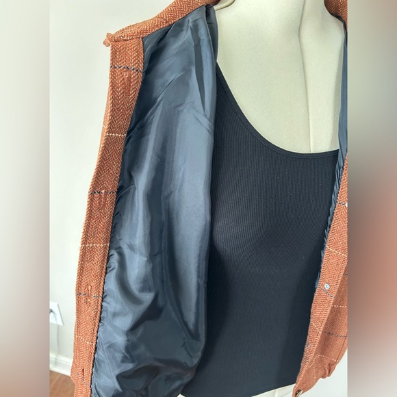 CJ Banks Wool Blend Plaid Jacket - Picture 3 of 7